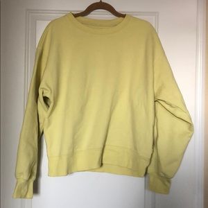 Aritzia TNA Sweatshirt, Yellow Size 2